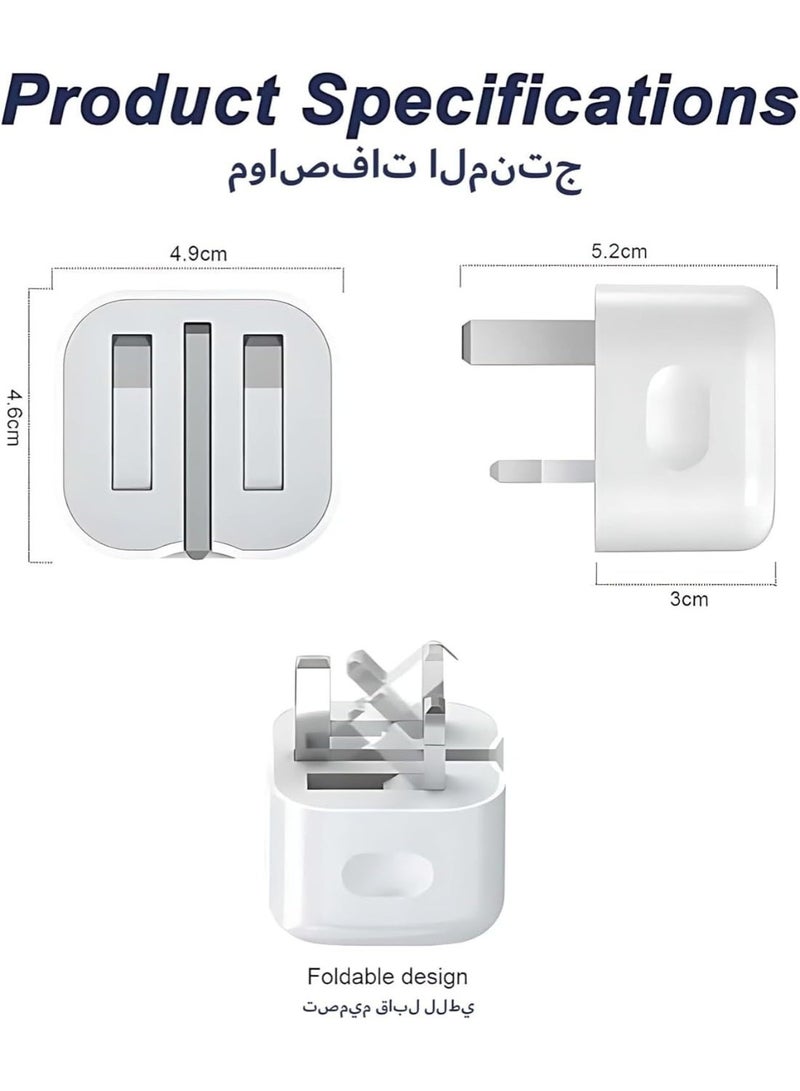 Lynacz Original Original 20W Charger Compatible with iPhone 14, 13, 12, 11 Pro Max, Pro Plus Mini Series (Adapter and Cable) - Image 5